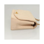 Sac Porté Épaule Chanel Vintage Diana Flap Small Toile - Rose
