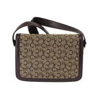 Sac Porté Épaule Celine Vintage Horse Carriage C Macadam Shoulder Bag Toile - Beige