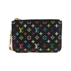 Louis Vuitton - Portamonete Pochette Clés NM in tela - Nero