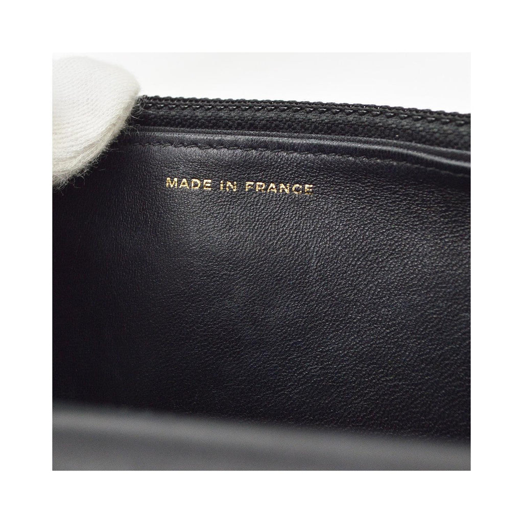 Sac Porté Épaule Chanel Boy Wallet On Chain Cuir - Noir