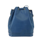 Sac Porté Épaule Louis Vuitton Noe Large Cuir - Bleu
