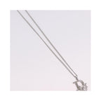 Collier Christian Dior Vintage Dior Logo Metal - Argent