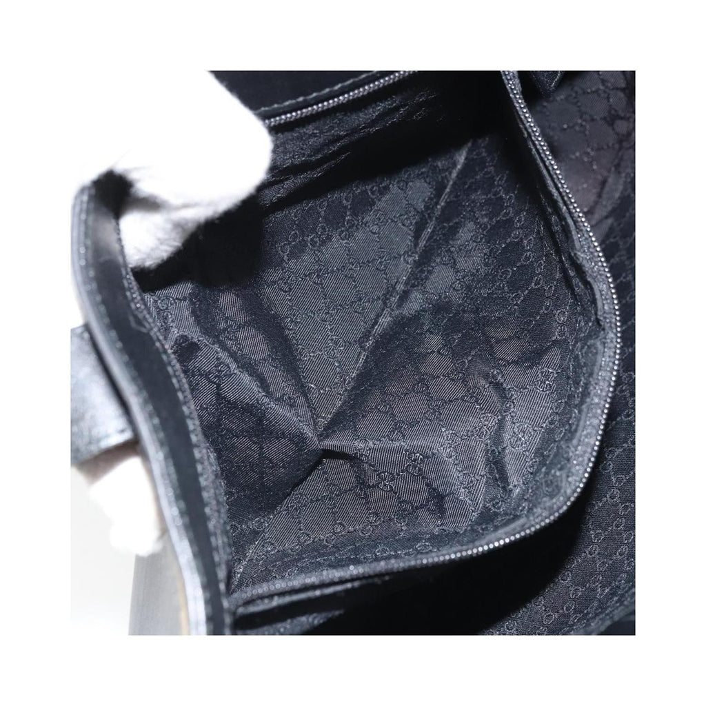 Cabas Gucci Vintage Web Tote Cuir - Noir
