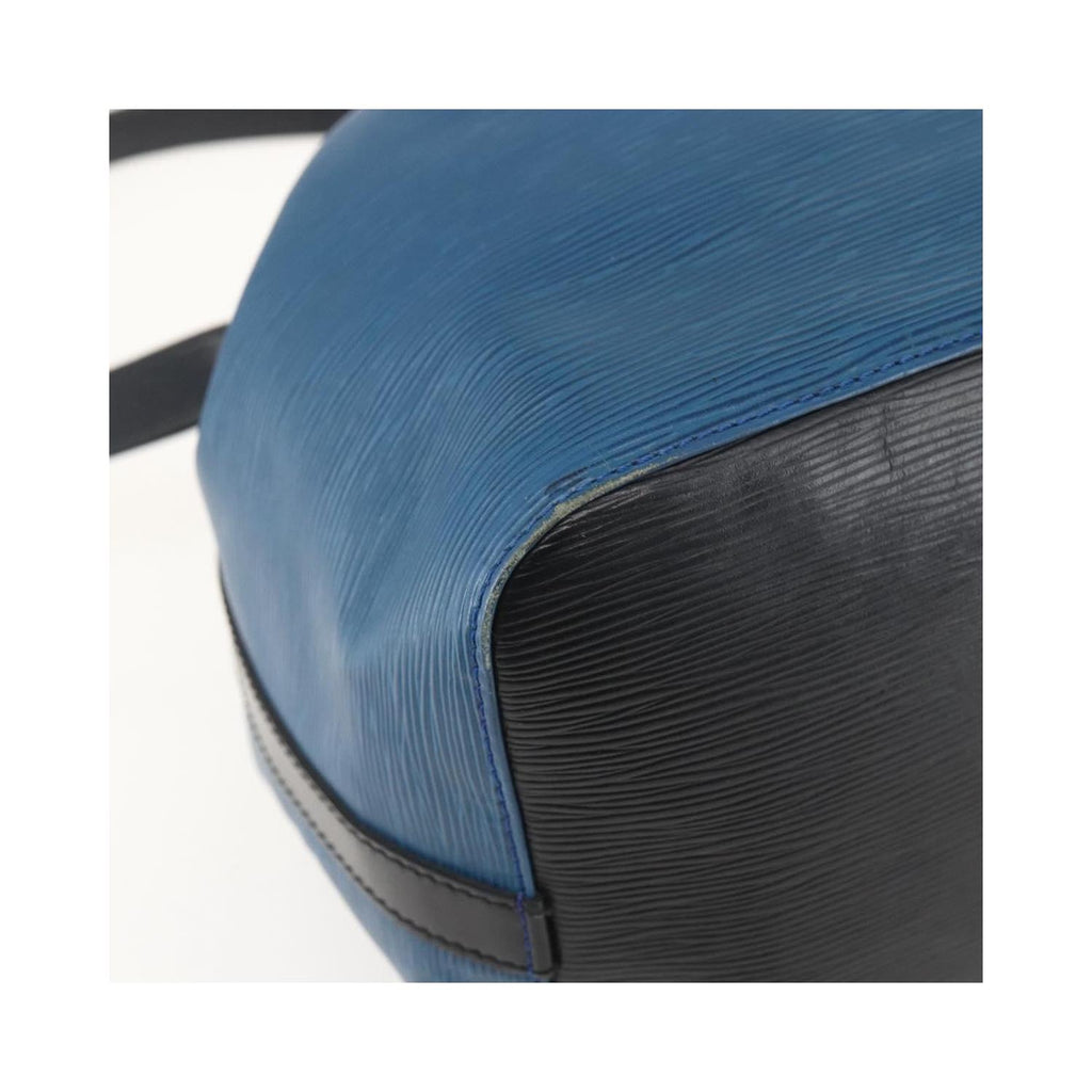 Sac Porté Épaule Louis Vuitton Bicolor Petit Noe Handbag Cuir - Bleu