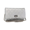 Sac Bandoulière Chanel Reissue 2.55 Wallet On Chain Cuir - Argent