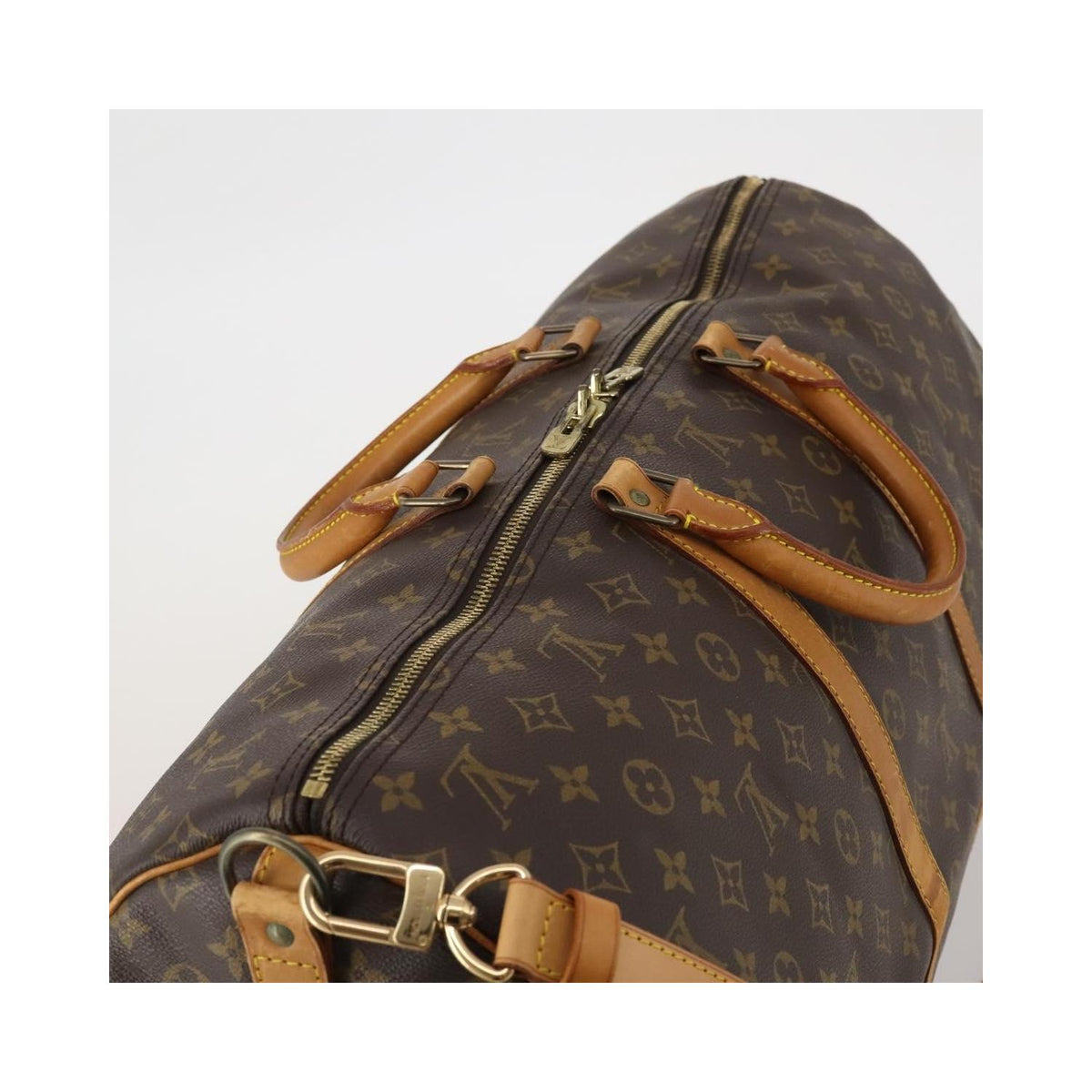 Sac De Voyage Louis Vuitton Keepall Bandoulière 60 Toile - Marron
