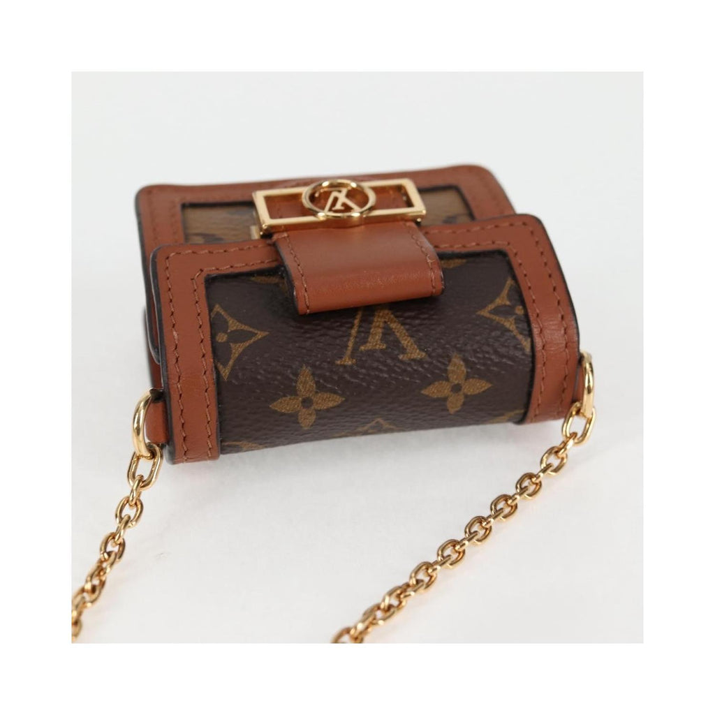 Sac Porté Épaule Louis Vuitton Dauphine Mini Toile - Marron
