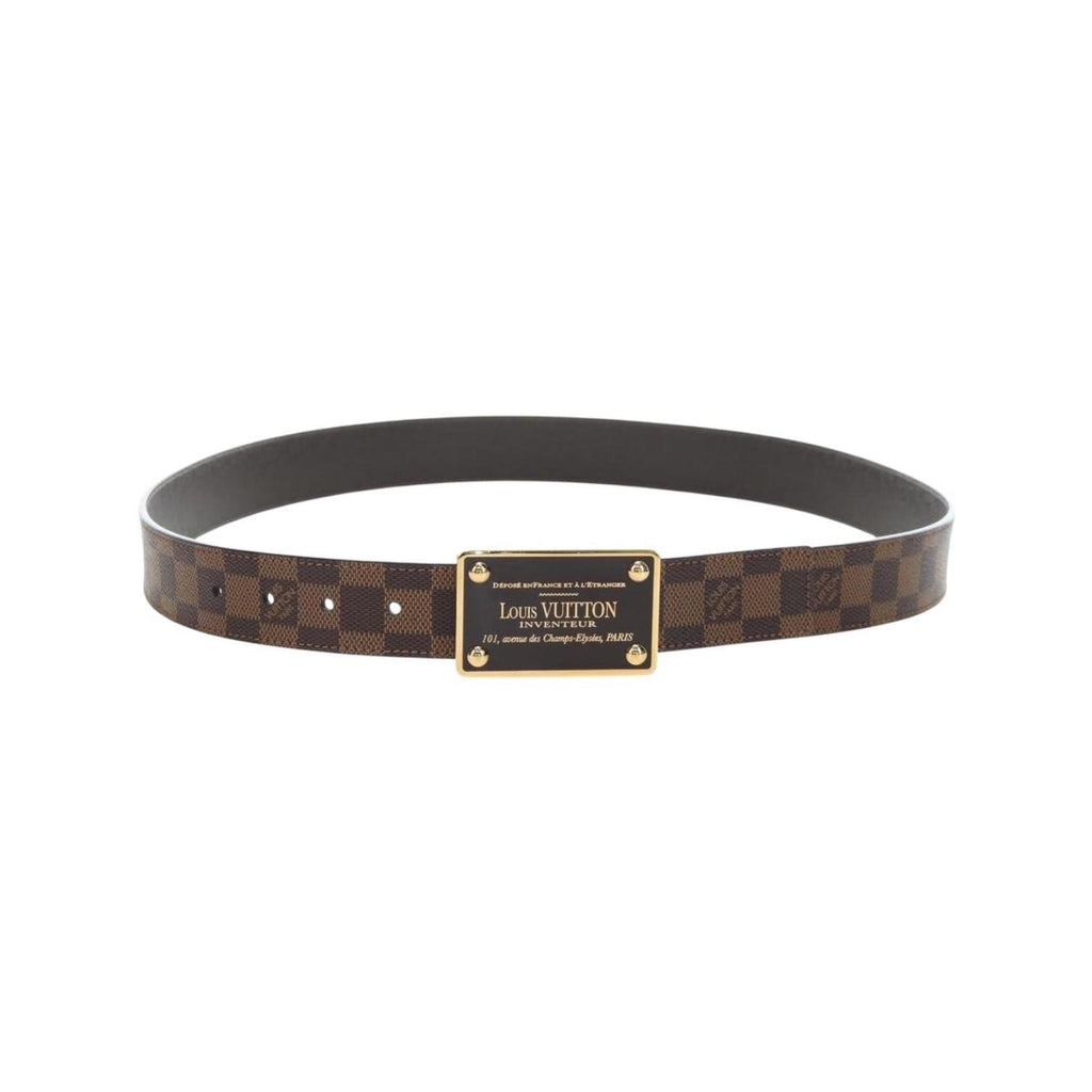 Ceinture Louis Vuitton Inventeur Belt Medium Toile - Marron