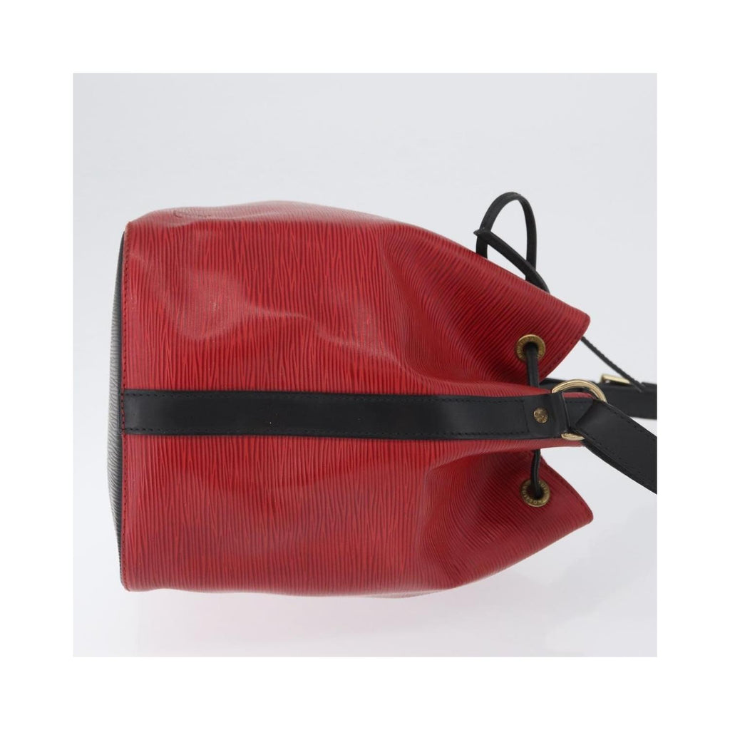 Sac Porté Épaule Louis Vuitton Bicolor Petit Noe Handbag Cuir - Rouge
