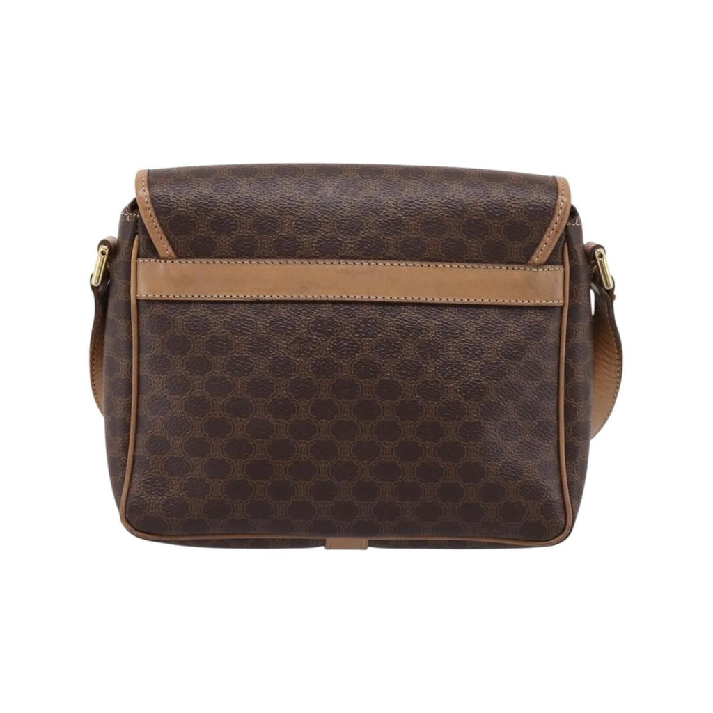Sac Porté Épaule Celine Macadam Medium Toile - Marron