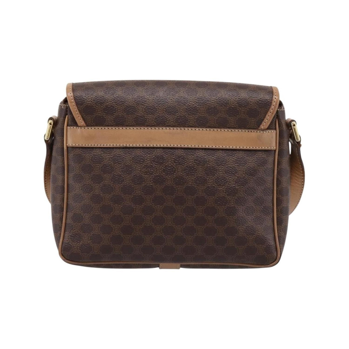 Sac Porté Épaule Celine Macadam Medium Toile - Marron