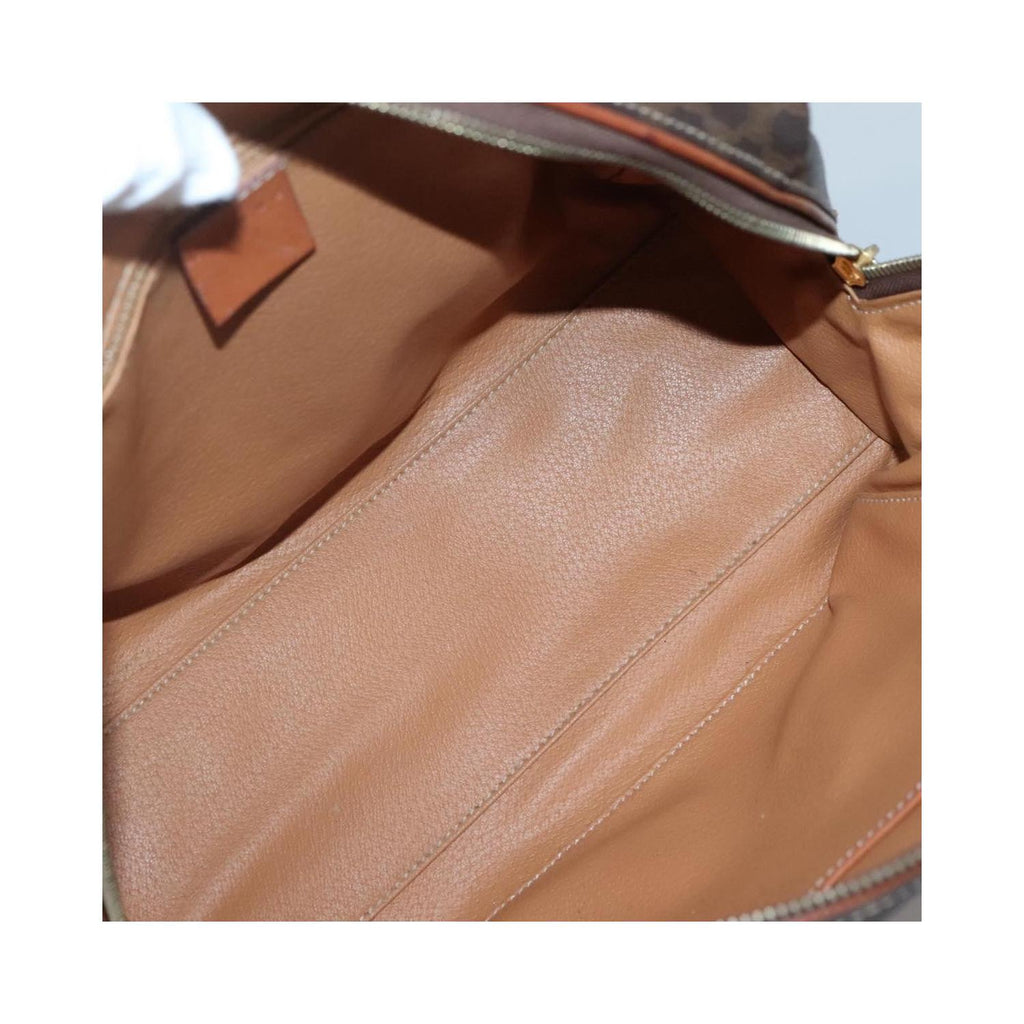 Sac Celine Macadam Handbag Toile - Marron