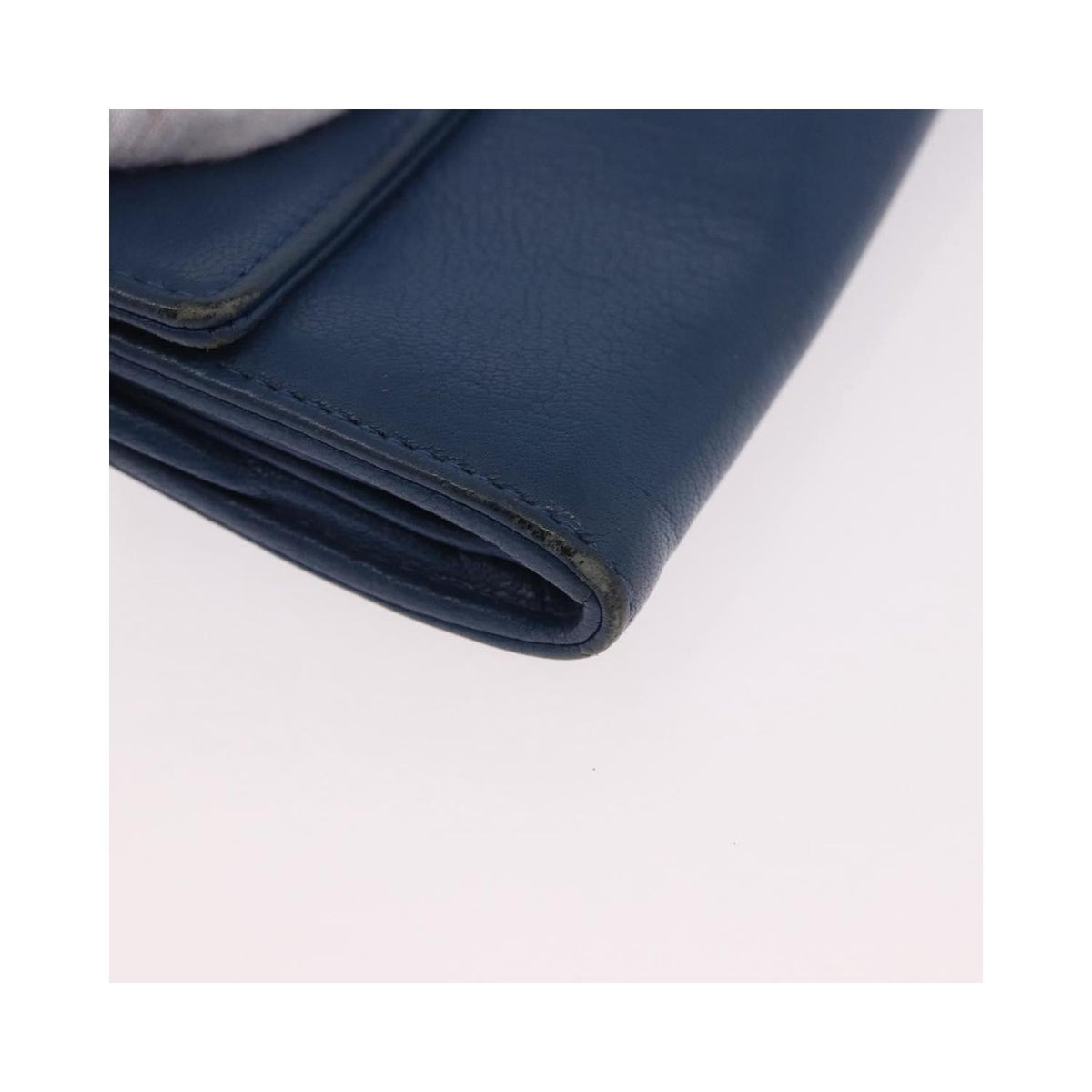 Portefeuille Chanel Lucky Clover Long Flap Wallet Cuir - Bleu