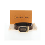 Ceinture Louis Vuitton Inventeur Belt Medium Toile - Marron