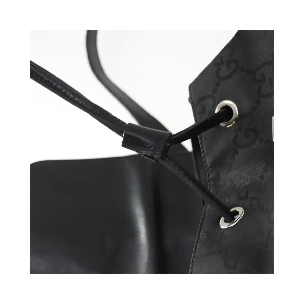 Sac À Dos Gucci Vintage Jackie Backpack Medium Toile - Noir