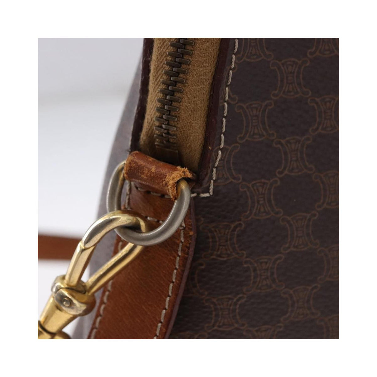 Sac À Main Celine Macadam Small Pvc - Marron