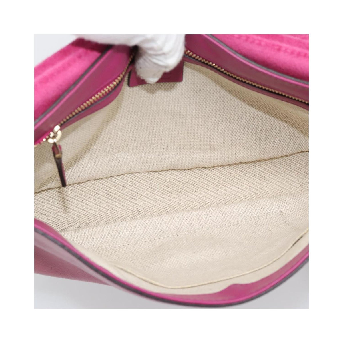 Sac Porté Épaule Gucci Soho Chain Medium Cuir Verni - Rose