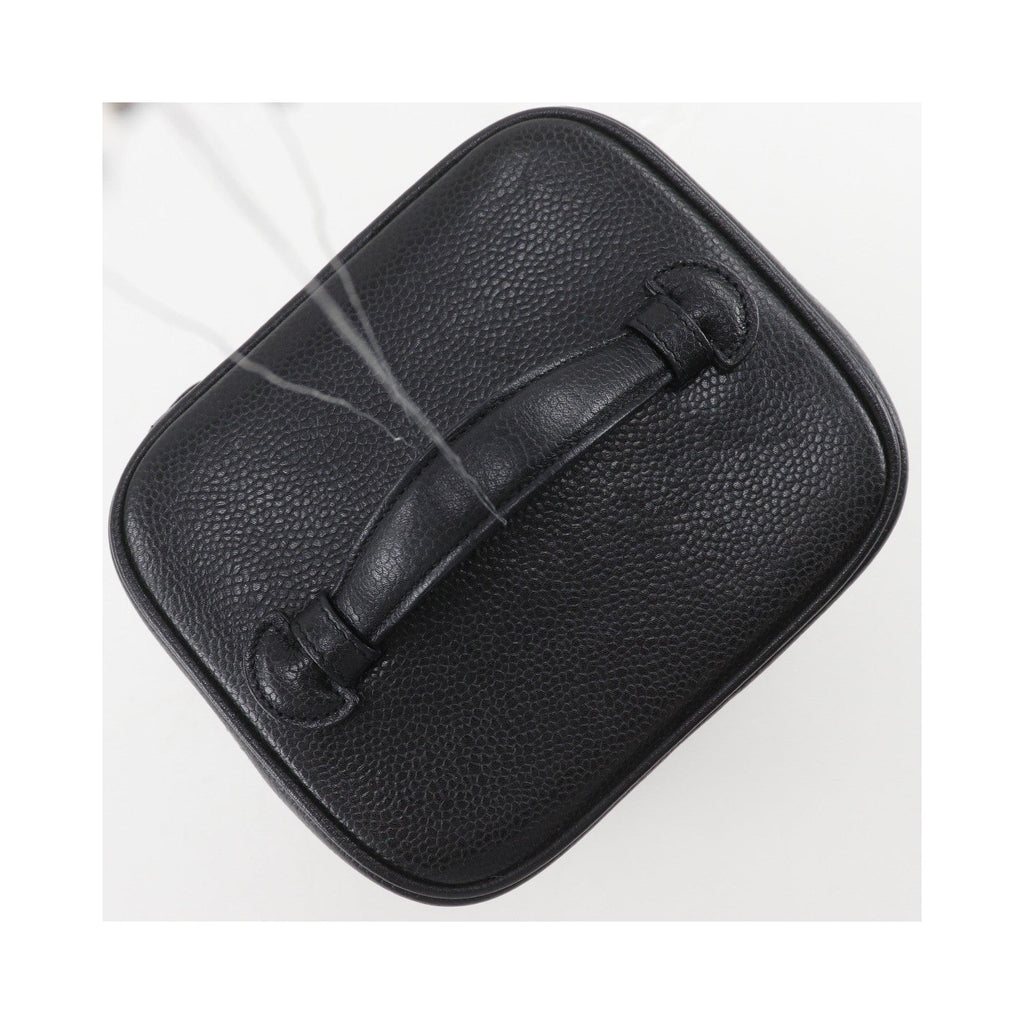 Sac À Main Chanel Vintage Timeless Cosmetic Case Tall Cuir - Noir