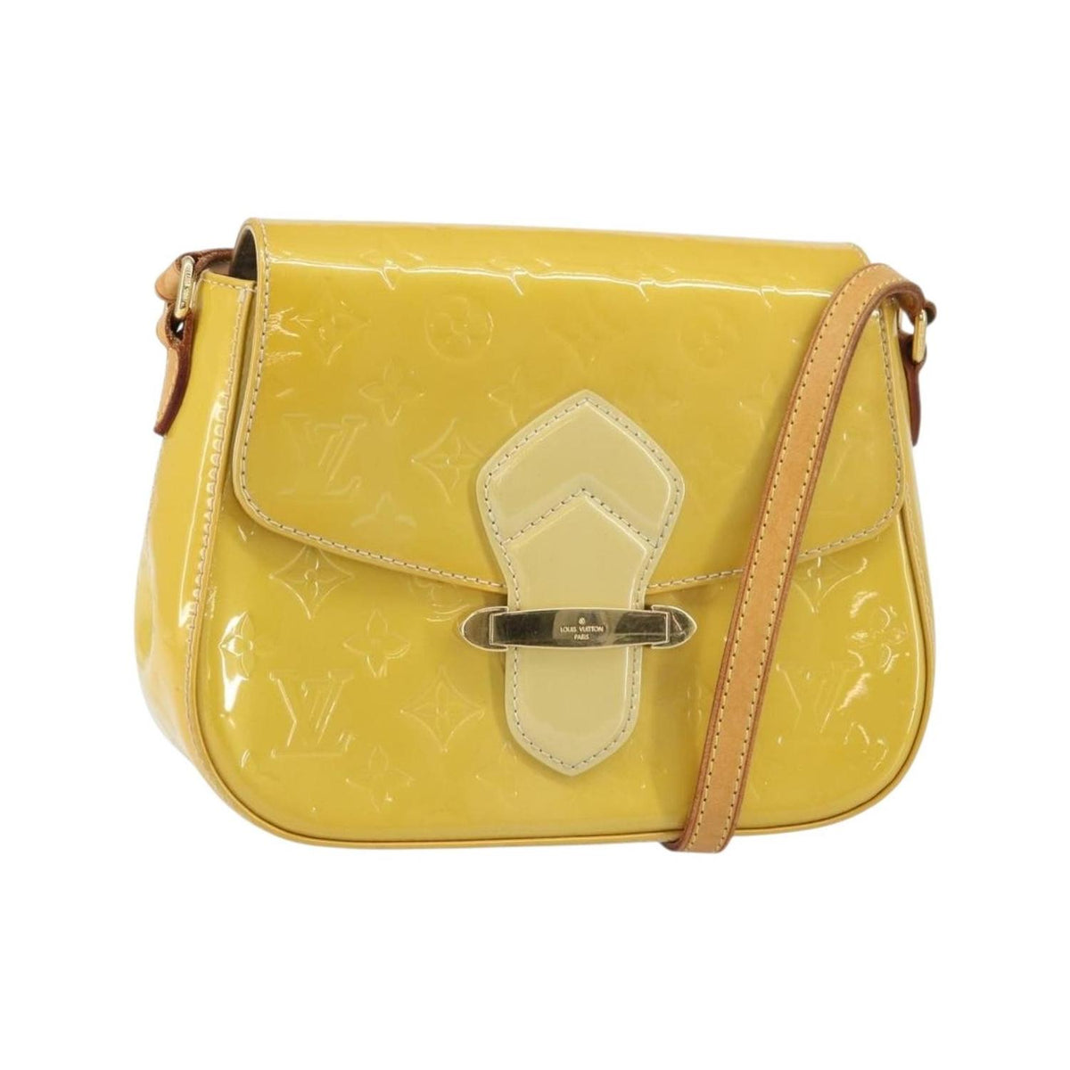 Sac À Main Louis Vuitton Bellflower Gm Cuir Verni - Marron