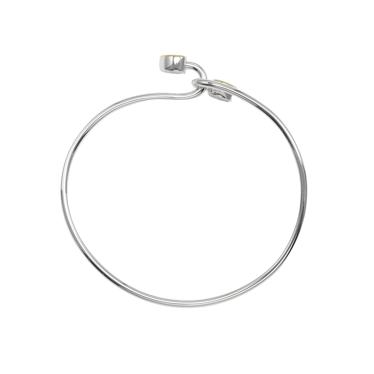 Bracelet Tiffany & Co. Double Heart Lock Bangle Bracelet Silver - Argent