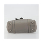 Sac À Main Fendi Selleria Linda Satchel Mini Cuir - Gris