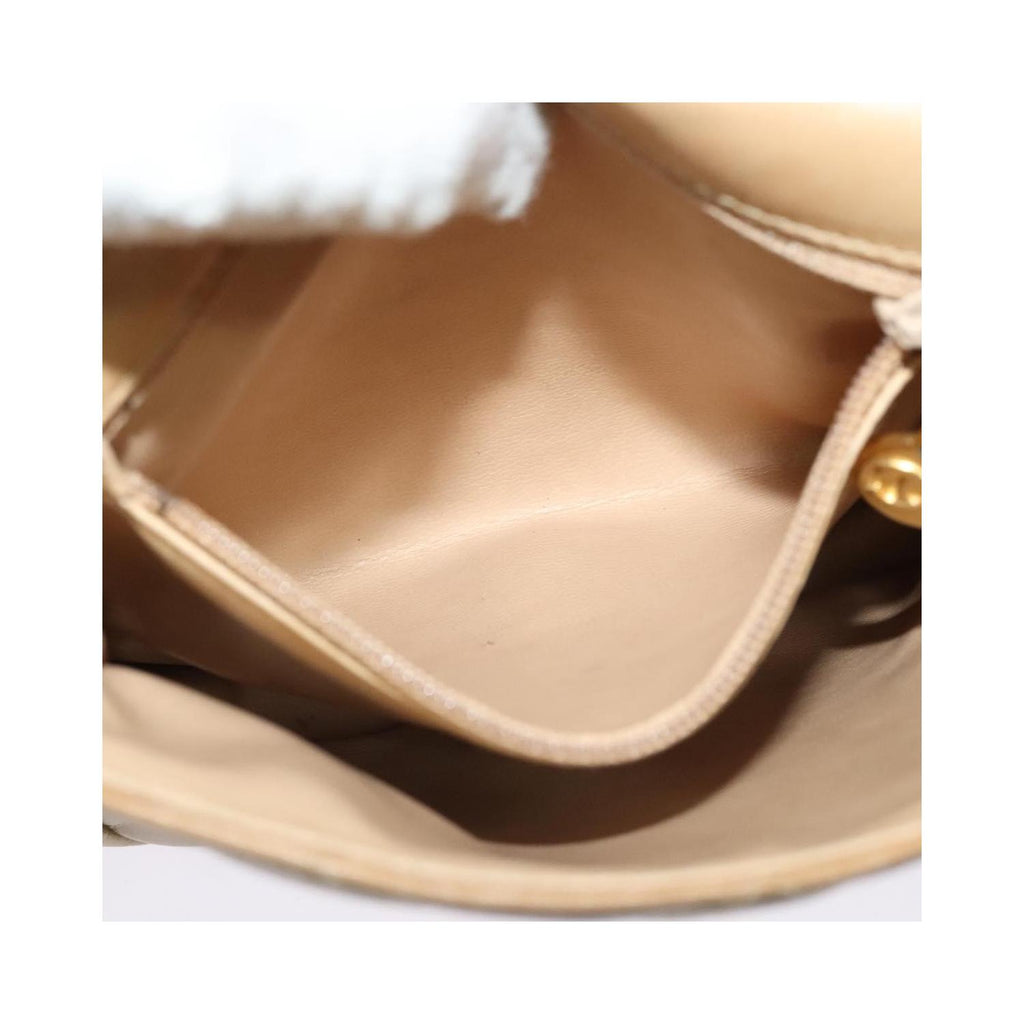 Chanel - Vintage CC Chain mini flap shoulder bag in leather - Beige