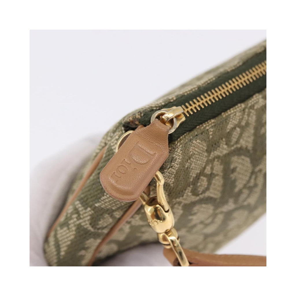 Christian Dior - Sac À Main Saddle Mini Toile - Kaki