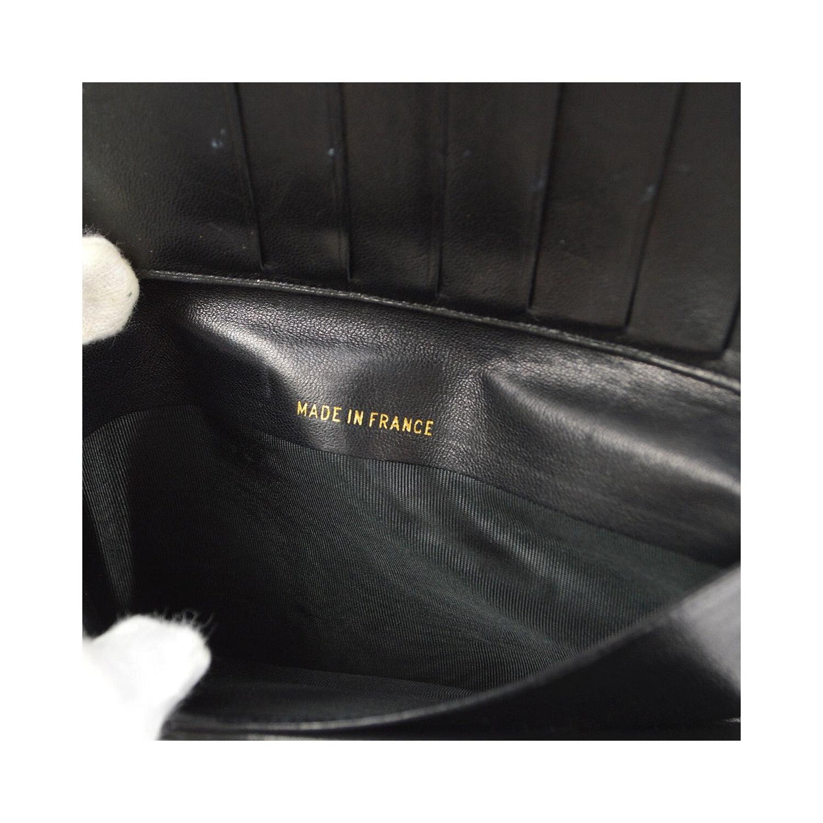 Portefeuille Chanel Timeless Cc French Long Cuir - Noir