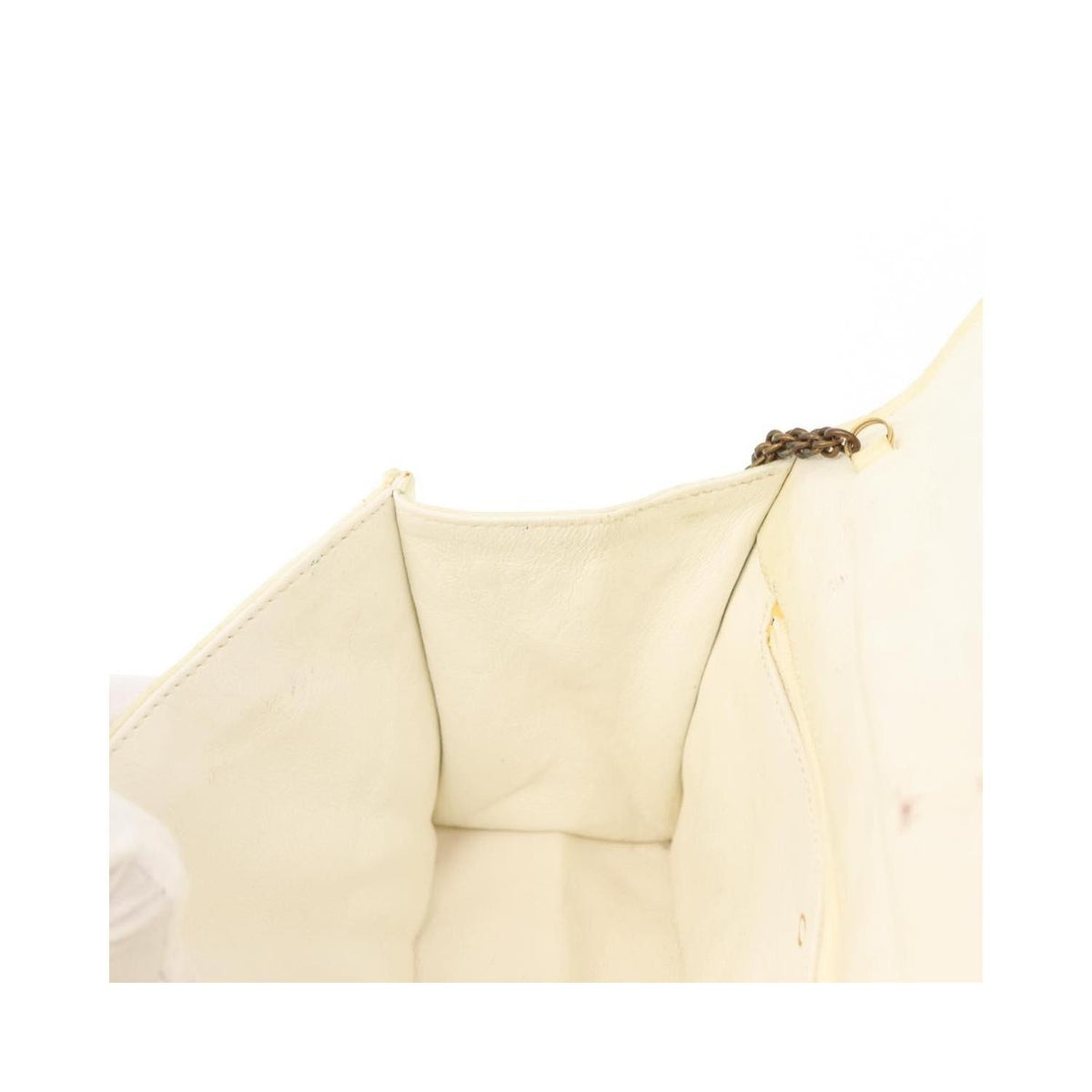 Pochette Chanel Full Flap Wallet On Chain Cuir - Blanc