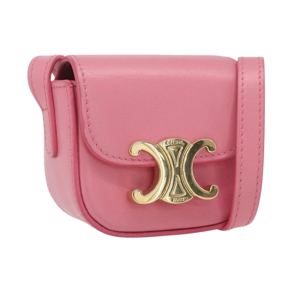 Celine Triomphe Bolso De Hombro Mini De Piel De Becerro Lisa
