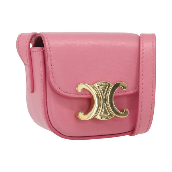 Celine Triomphe Bolso De Hombro Mini De Piel De Becerro Lisa