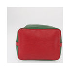 Sac Porté Épaule Louis Vuitton Bicolor Petit Noe Handbag Cuir - Vert