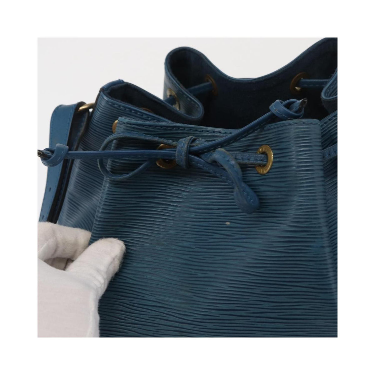 Sac Porté Épaule Louis Vuitton Petit Noe Medium Cuir - Bleu