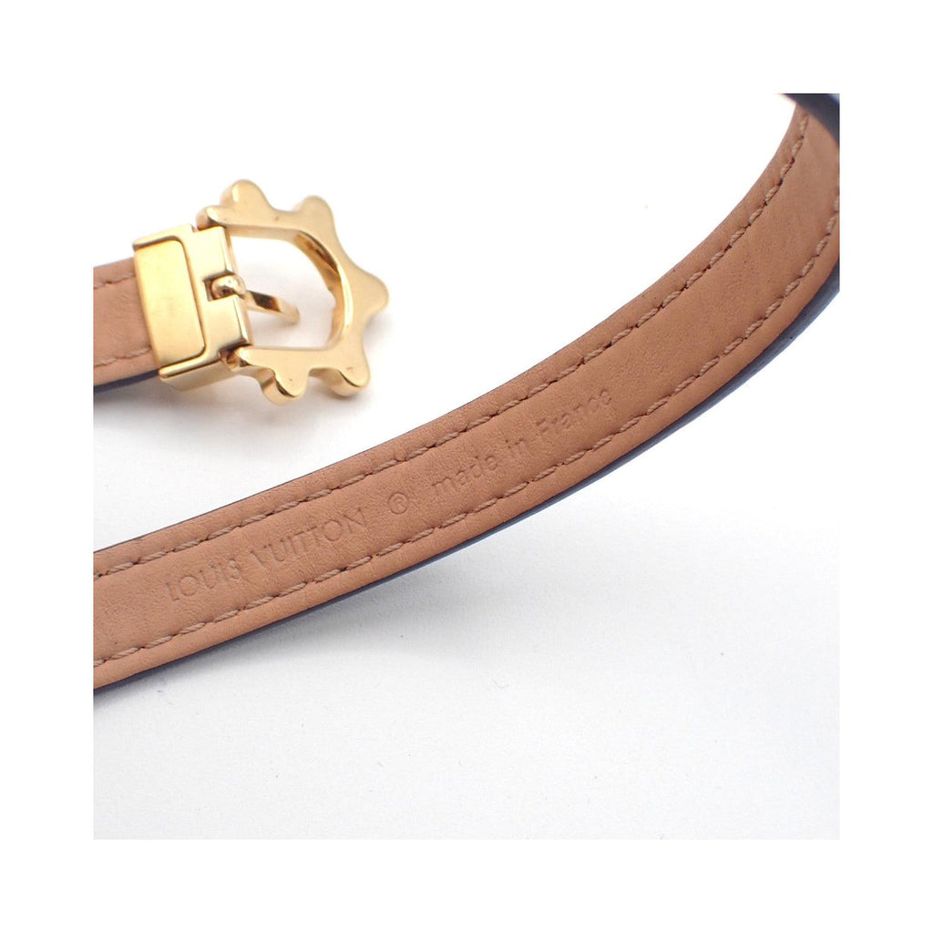 Bracelet Louis Vuitton Triple Tour Cuir Verni - Violet