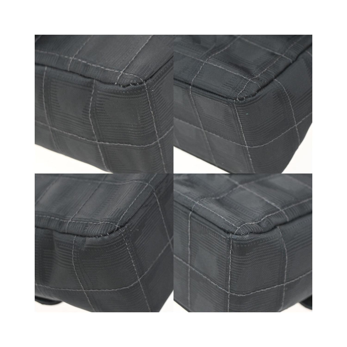 Sac Porté Épaule Chanel Travel Line Flap Medium Nylon - Noir