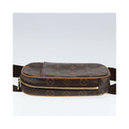 Bolso de mano Louis Vuitton Pochette Gange de lona - marrón