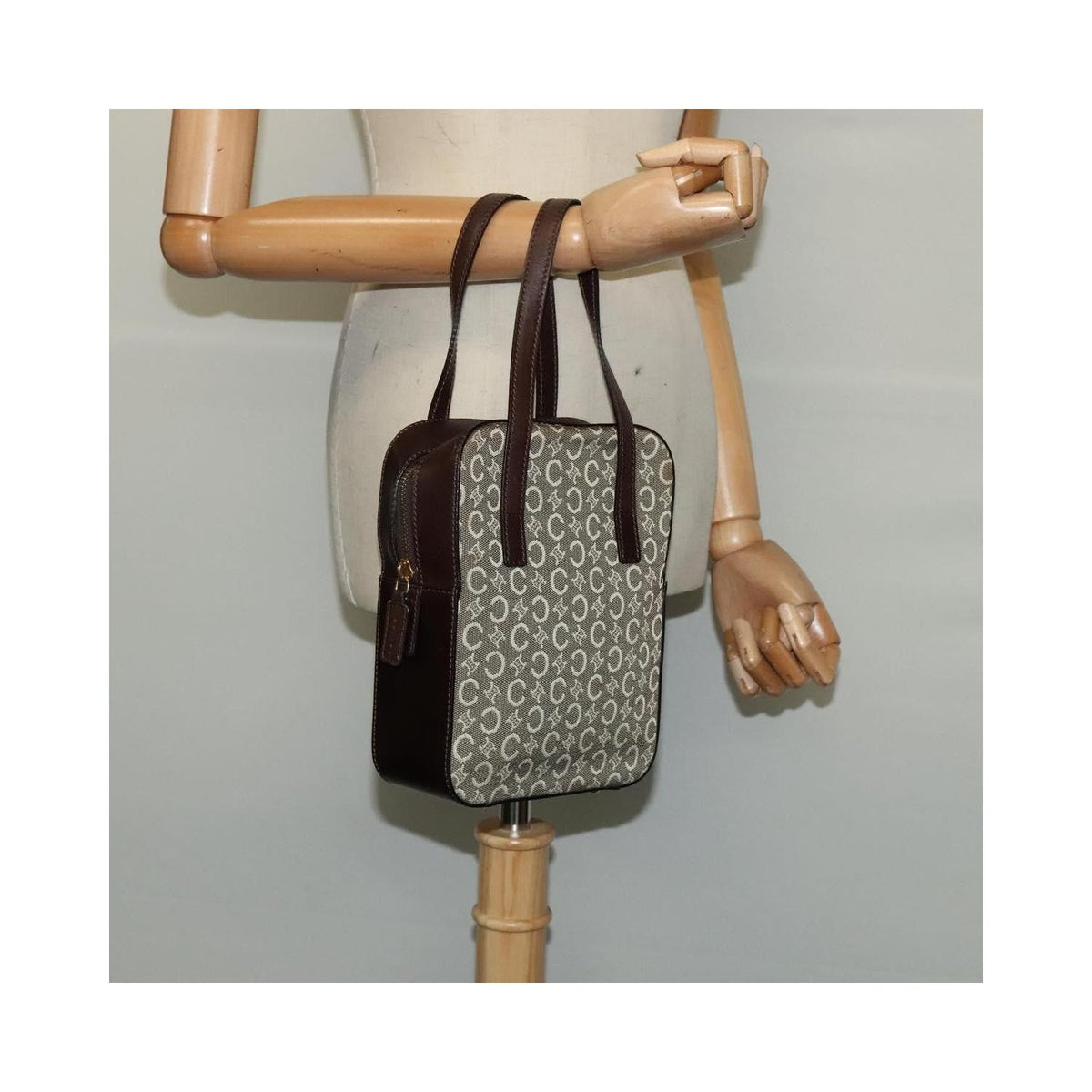 Sac À Main Celine C Macadam Toile - Gris