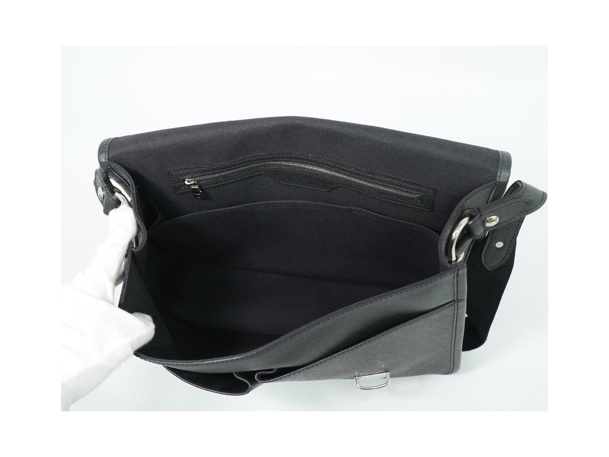 Sac Porté Épaule Louis Vuitton Alexei Messenger Cuir - Noir