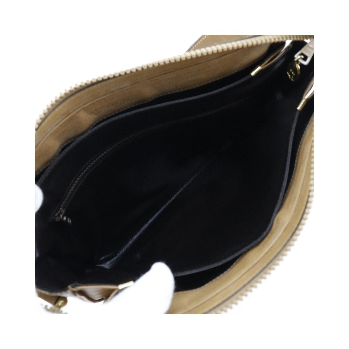 Sac Porté Épaule Celine Macadam Shoulder Bag Pvc - Beige