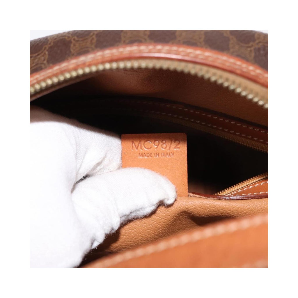Sac À Main Celine Macadam Medium Toile - Marron