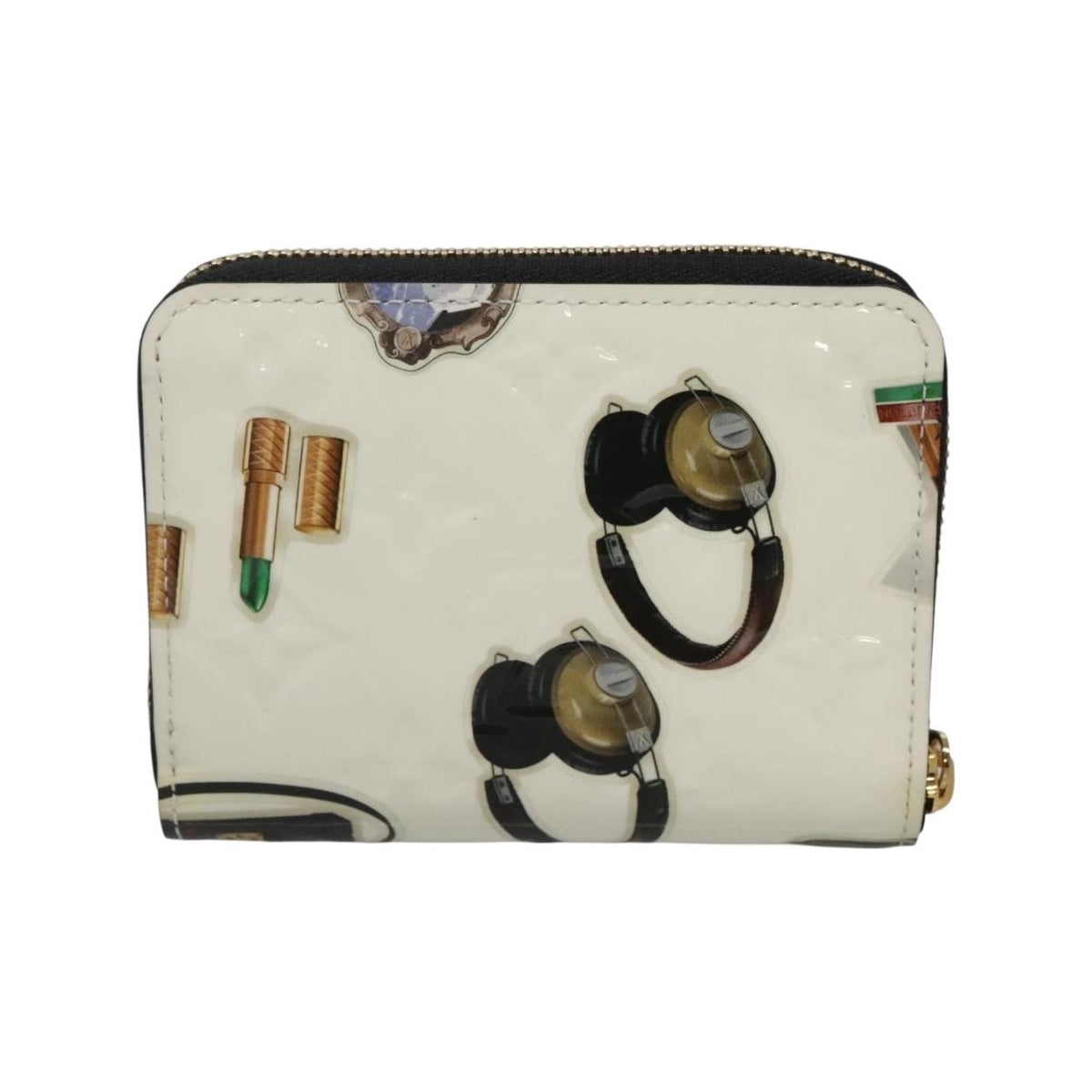 Portefeuille Louis Vuitton Nicolas Ghesquière Zippy Cuir Verni - Blanc