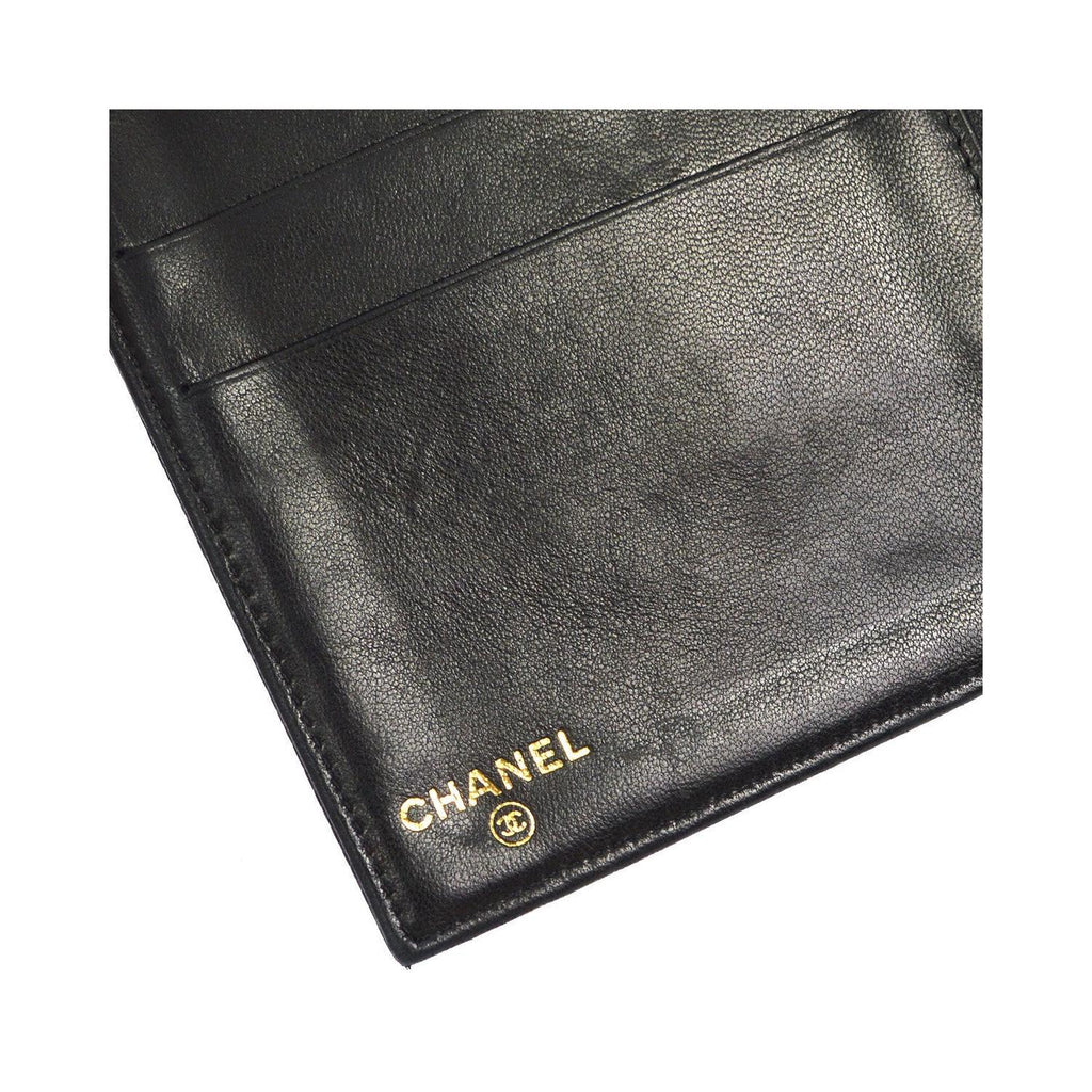 Portefeuille Chanel Timeless Cc French Long Cuir - Noir