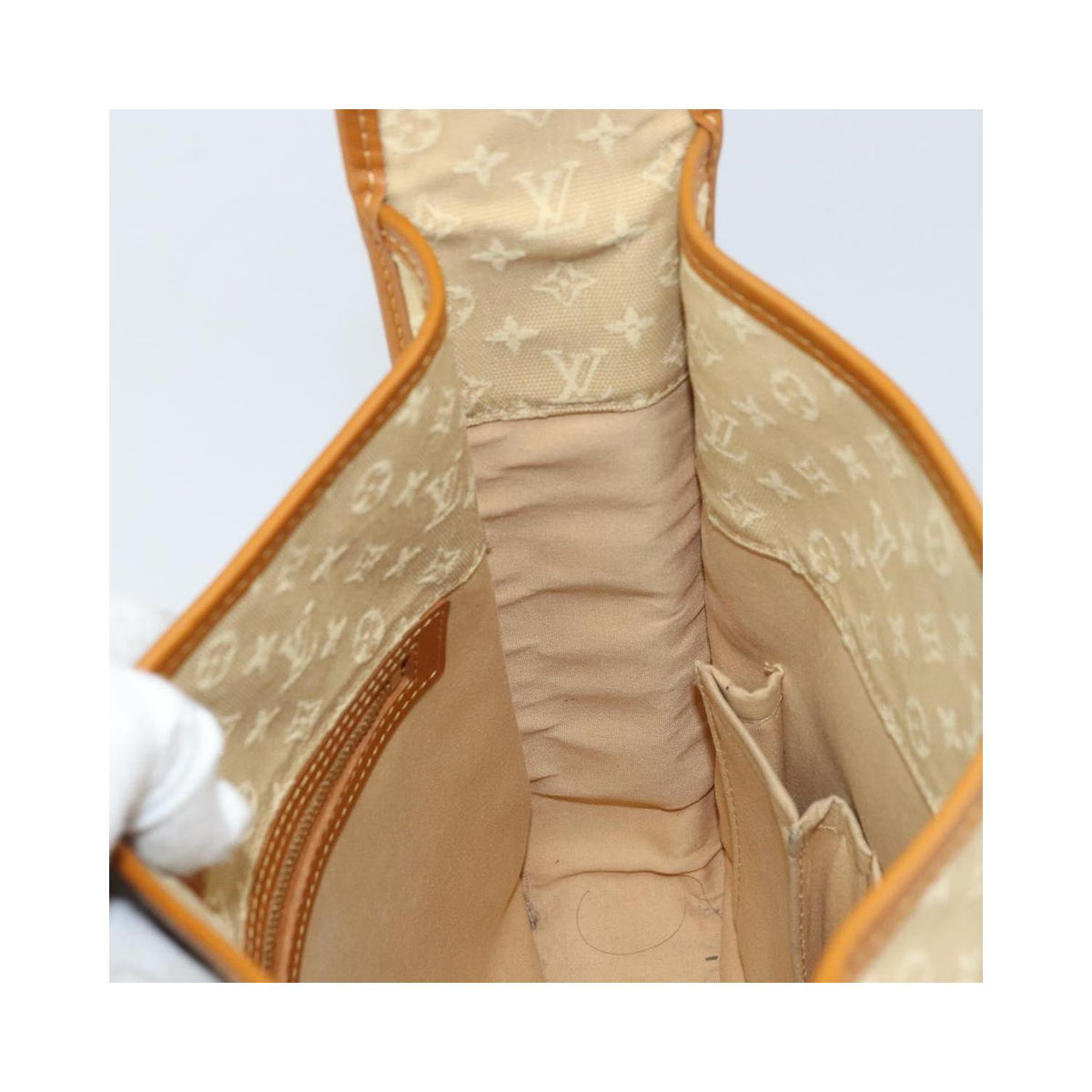 Bolso de hombro tipo mensajero Louis Vuitton Mary Kate de lona - Beige