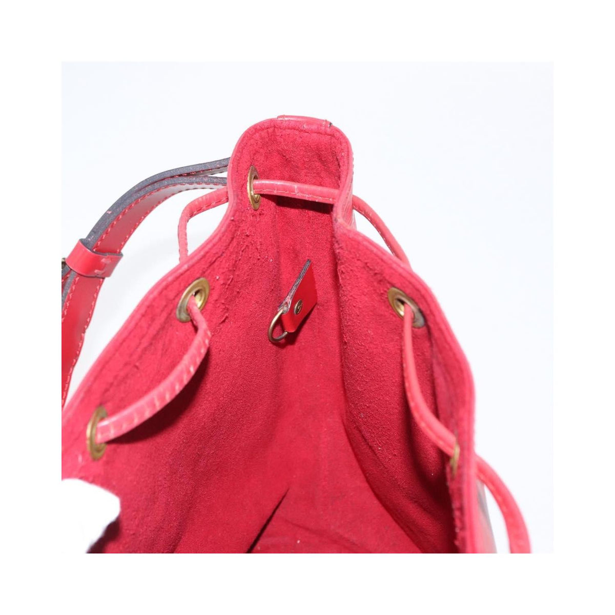 Sac Porté Épaule Louis Vuitton Petit Noe Medium Cuir - Rouge