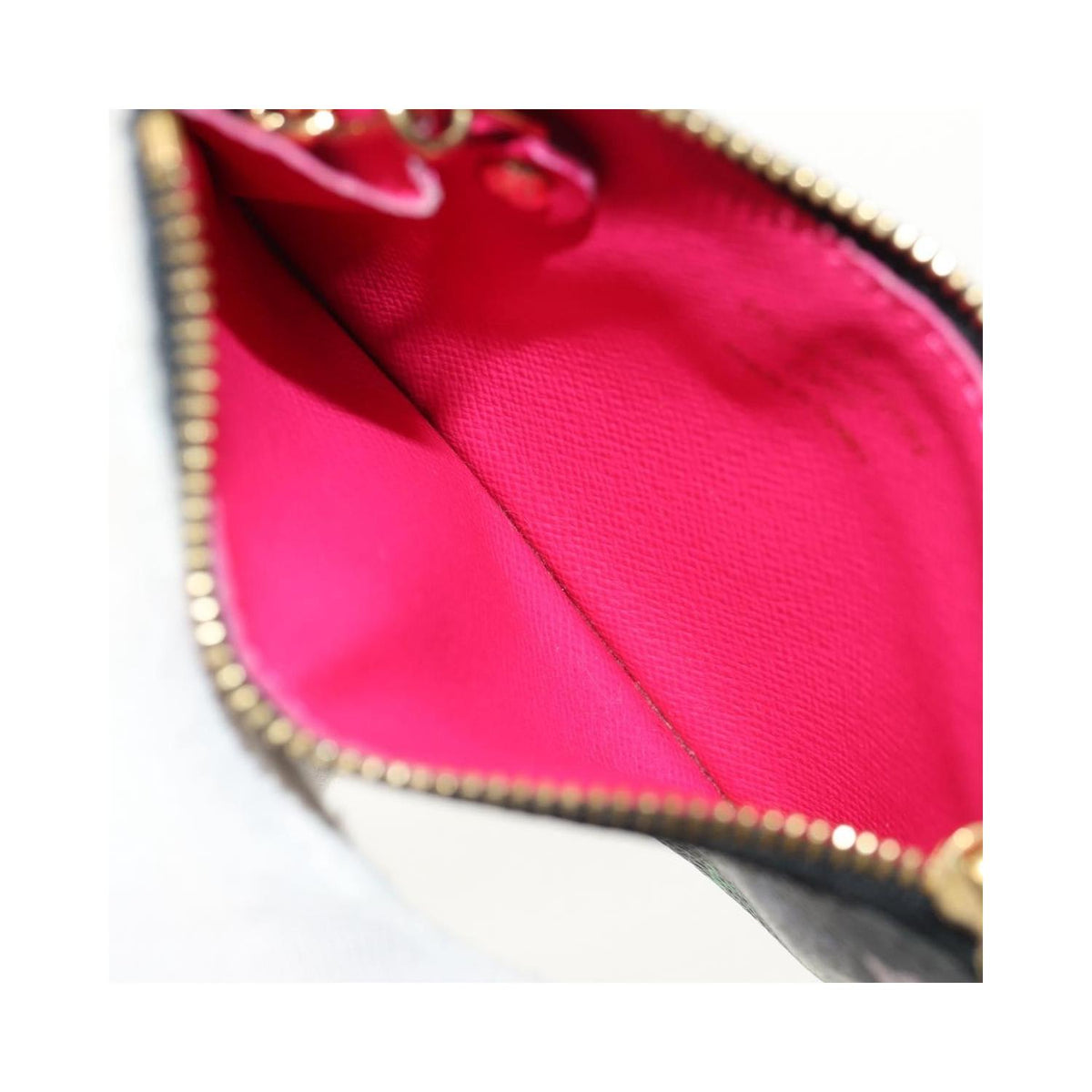 Louis Vuitton - Portamonete Pochette Clés NM in tela - Nero