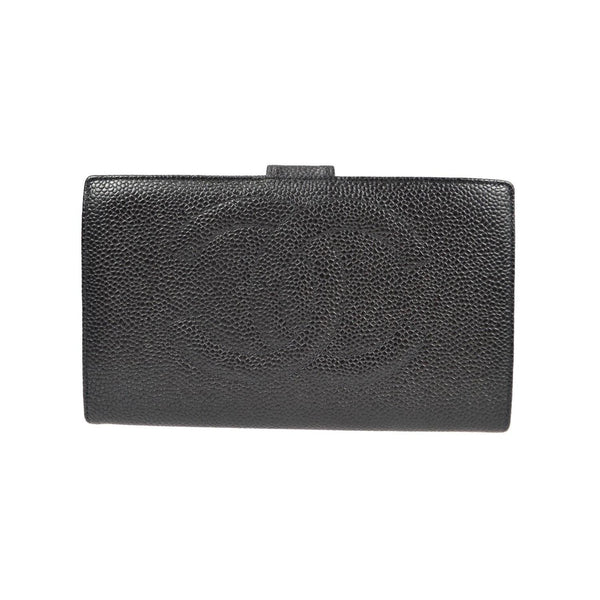 Chanel - Timeless CC French Long Leather Wallet - Black