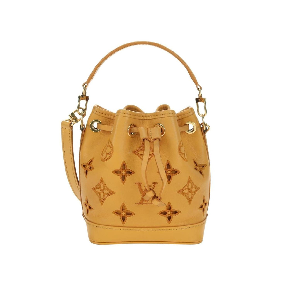Sac Porté Épaule Louis Vuitton Noe Nm Nano Cuir - Jaune