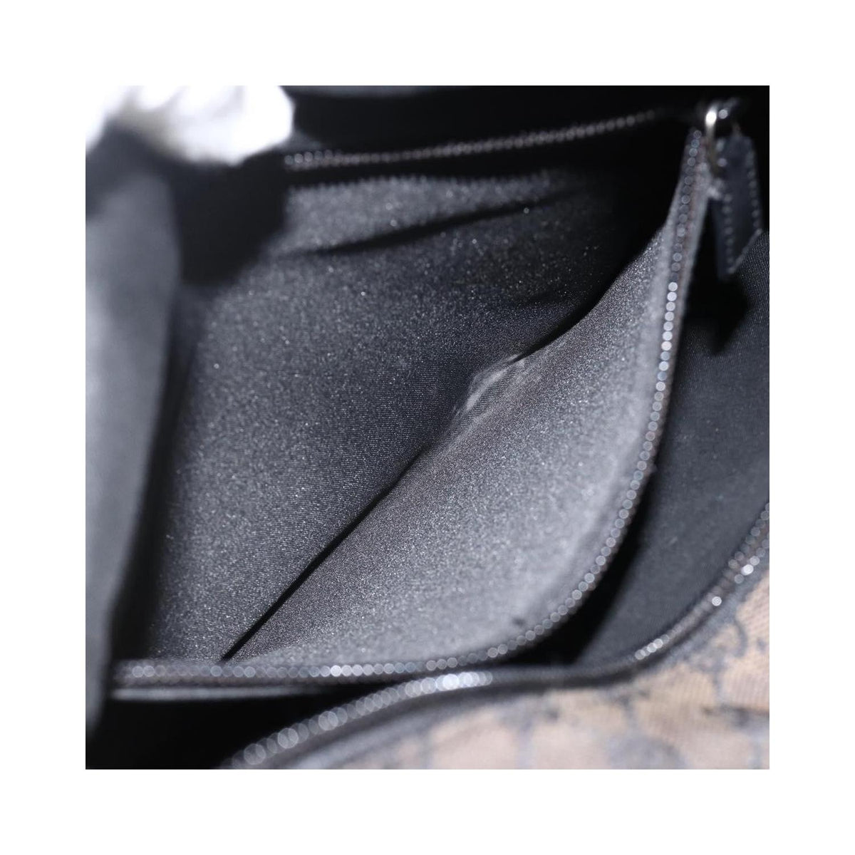 Cabas Gucci Vintage Front Pocket Tote Toile - Noir