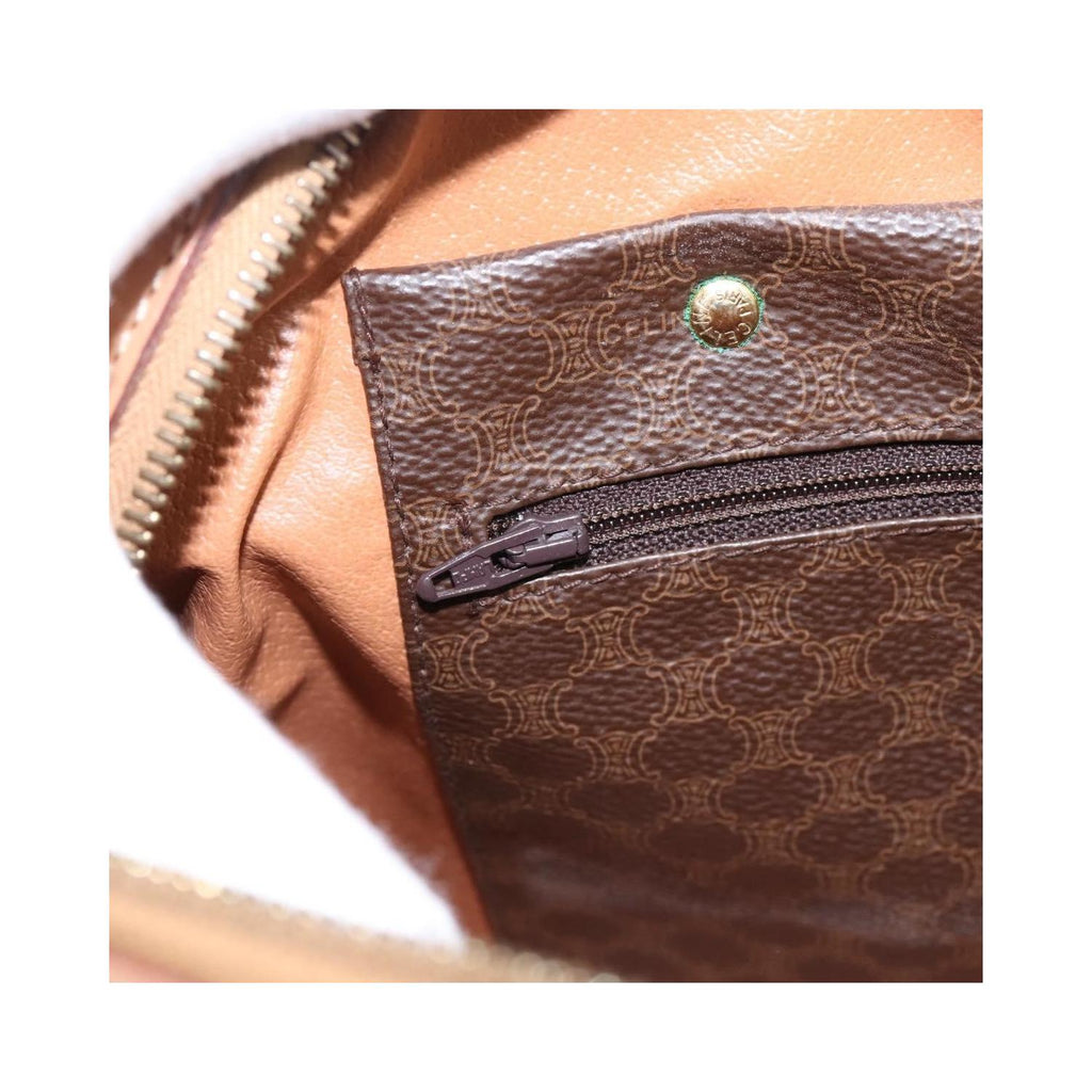 Sac À Main Celine Vintage Macadam Boston Pvc - Marron