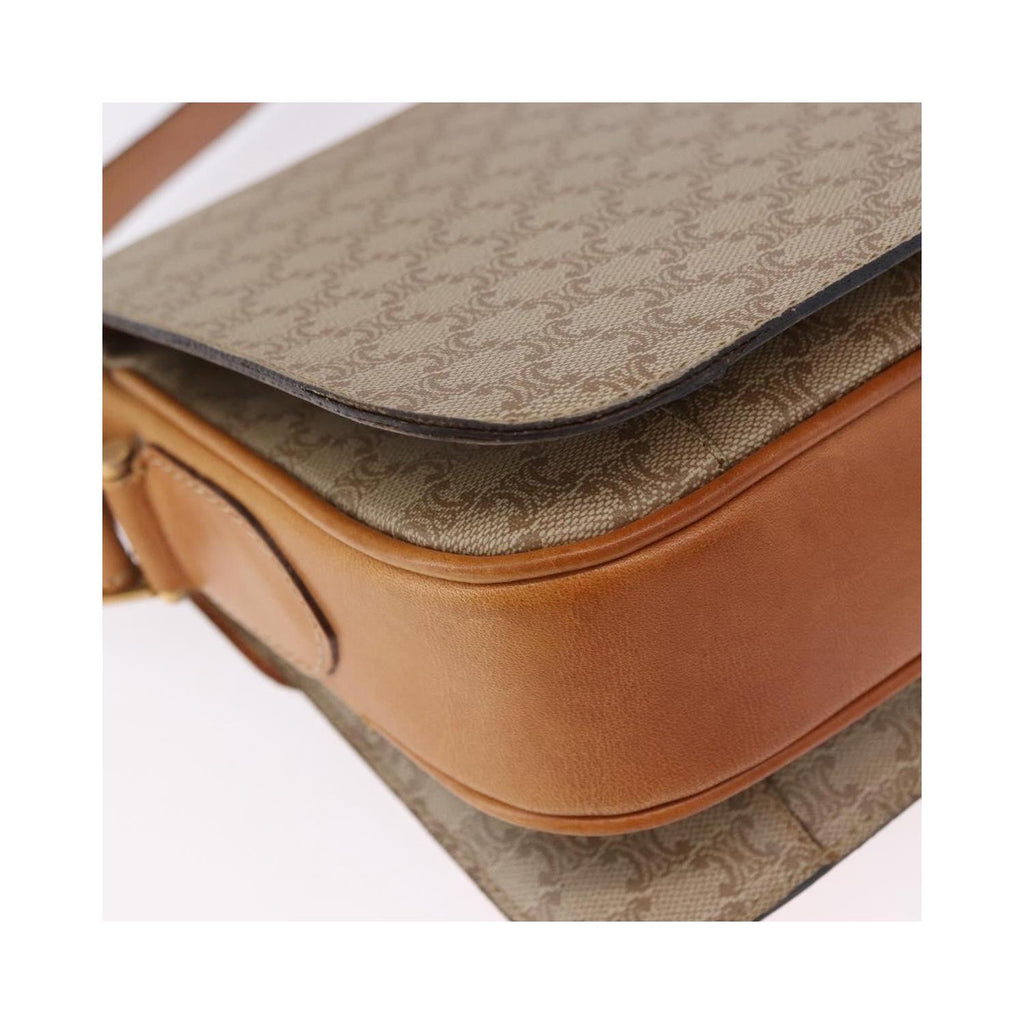 Sac Porté Épaule Celine Macadam Small Toile - Beige